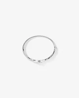 0.15 Carat TW Diamond Halo Everlight Bangle in Sterling Silver