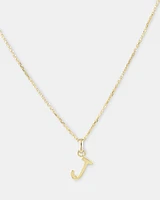 O Initial Pendant in 10kt Yellow Gold