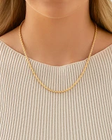 45cm (18") 2.5mm Rope Chain in 10kt Yellow Gold