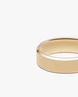 7mm Flat Bevelled Wedding Band in 10kt White Gold