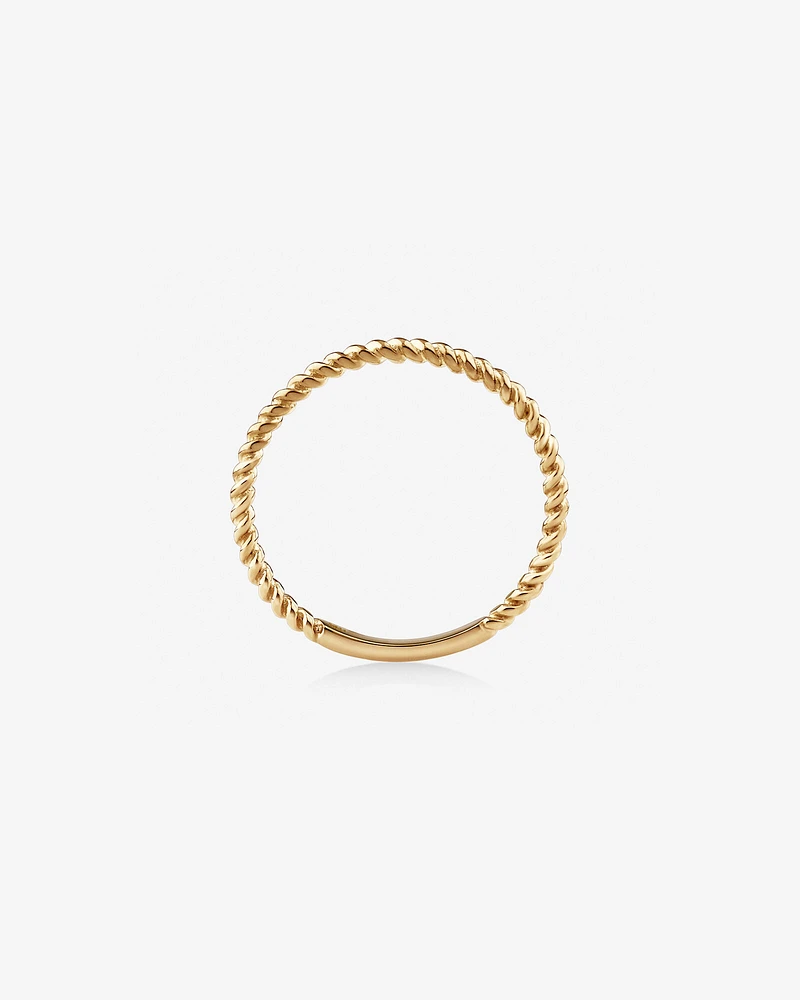 Twisted Band Ring in 10kt Yellow Gold