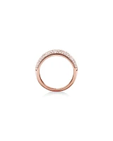 Diamond Pave Ring with 1.00 Carat TW Diamond in 10kt Rose Gold