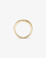 Wedding Ring with Diamonds in 14kt Yellow Gold