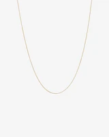 45cm (18") 1mm-1.5mm Width Solid Belcher Chain in 10kt Rose Gold