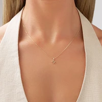 O Initial Pendant in 10kt Yellow Gold