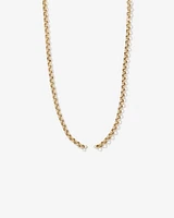 60cm (24") Large Paperclip Open Pendant Chain in 10kt Yellow Gold