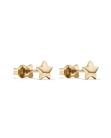 Star Stud Earrings in 10kt Yellow Gold