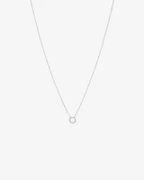 Collier cercle en diamants 0,20 carat poids total en or blanc 10 kt