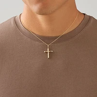 Crucifix Cross Pendant in 10kt Yellow Gold