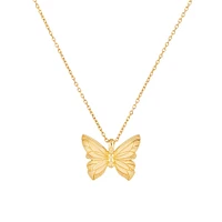 Collier papillon en or jaune 10 K