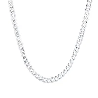 55cm (22") 5.5mm Width Curb Chain in Sterling Silver