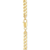 21cm (8.5") 6mm-6.5mm Width Curb Bracelet in 10kt Yellow Gold