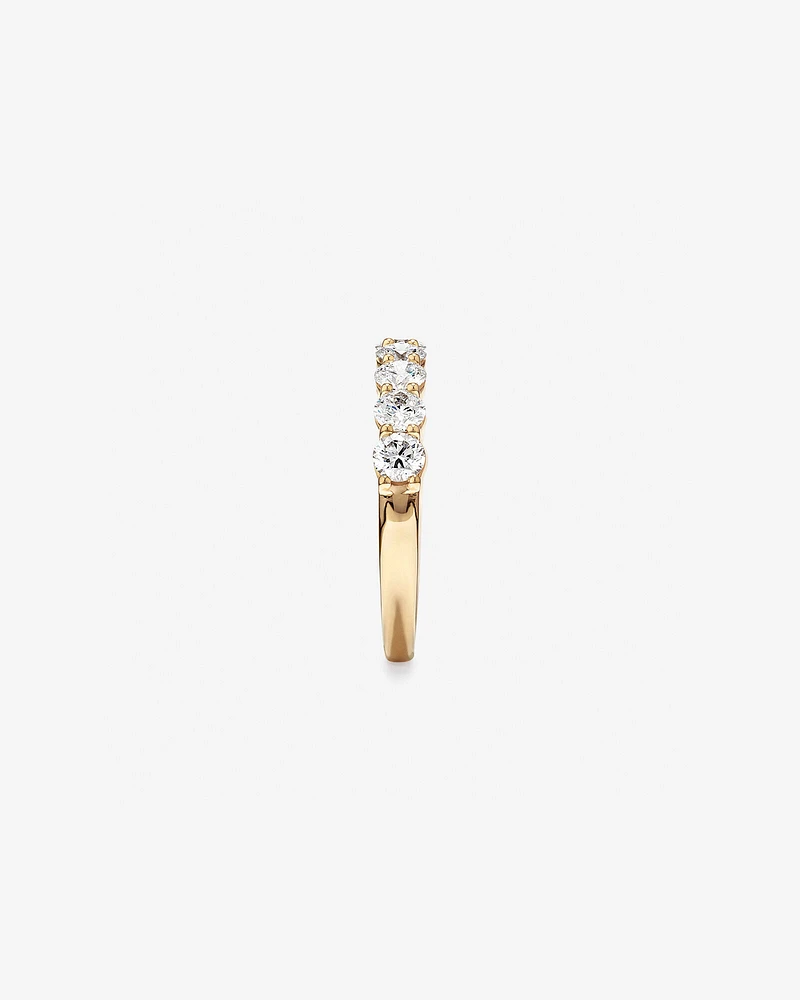 Ring with Carat TW Laboratory Grown Diamonds in 14kt White Gold