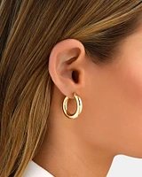 15mm Hoop Earrings in 10kt Yellow Gold