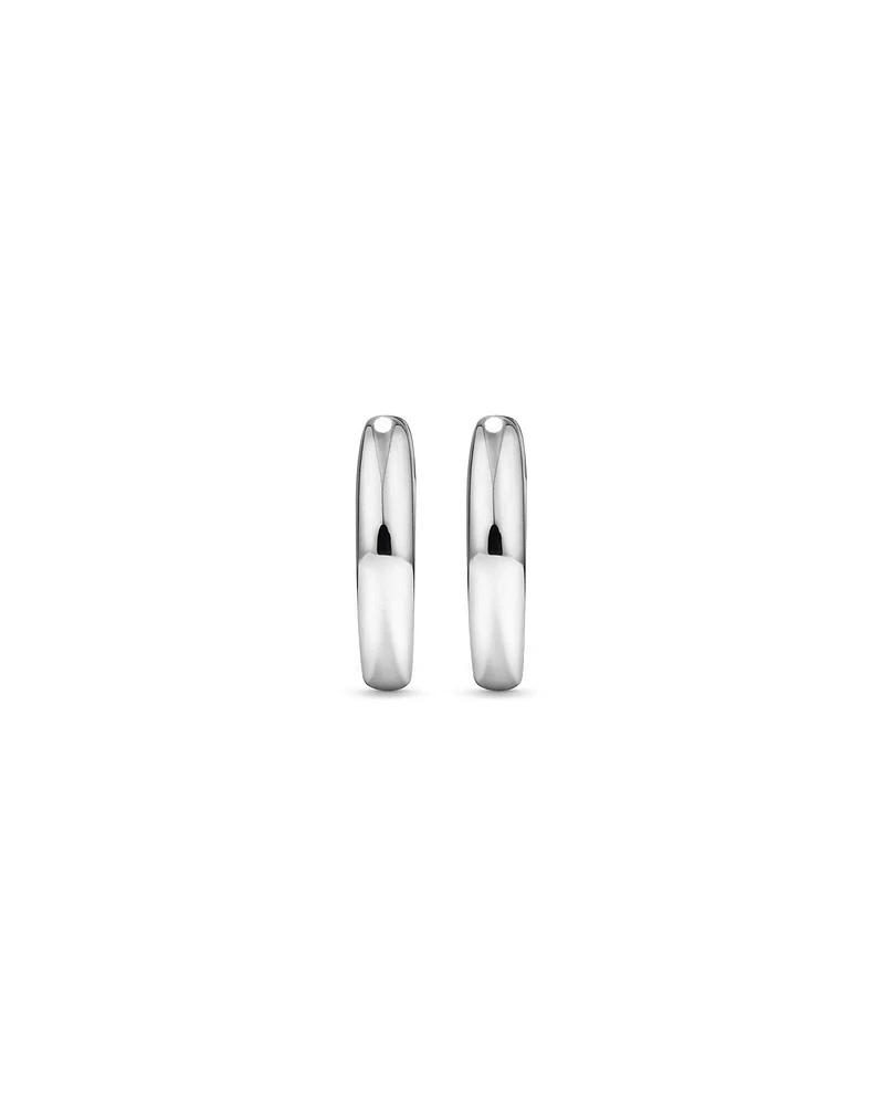 11mm Huggie Earrings in Sterling Silver