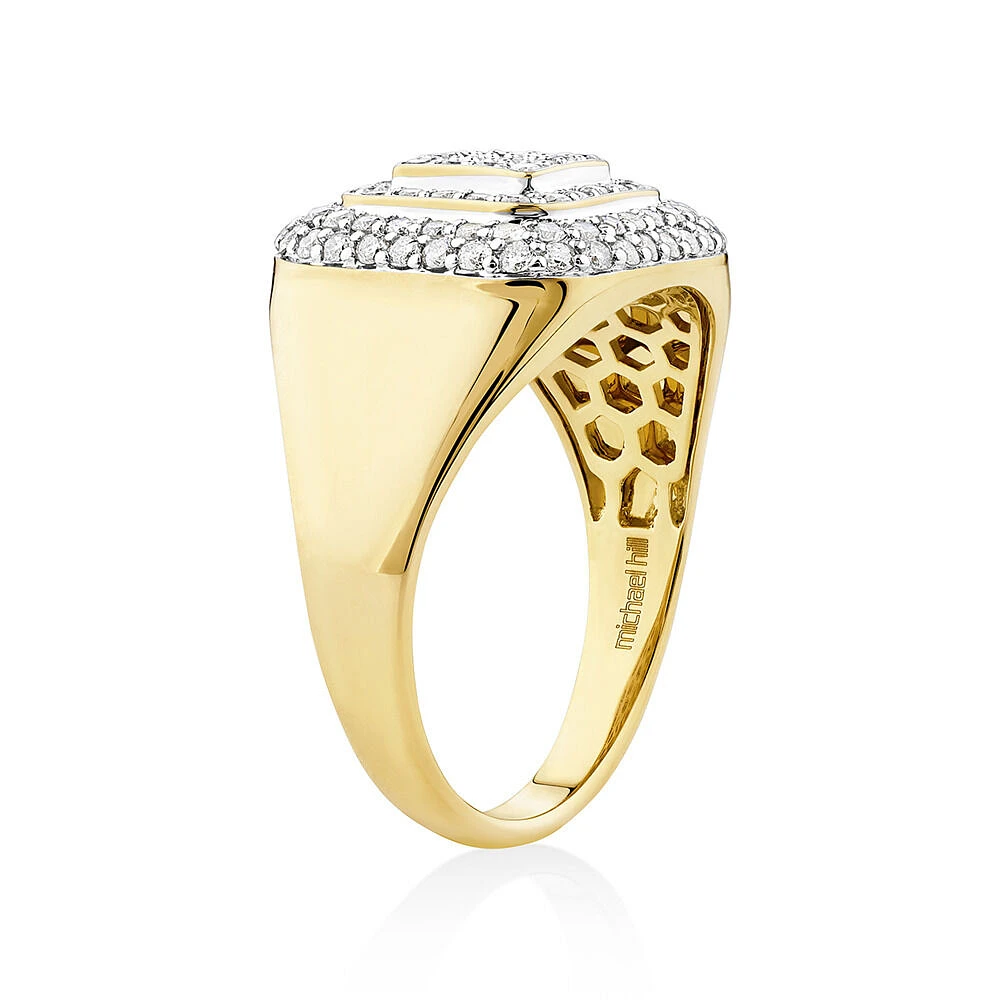 Ring with Carat TW of Diamonds in 10kt Yellow Gold