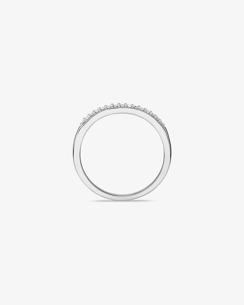 Wedding Ring with 0.10 Carat TW of Diamonds in 14kt White Gold