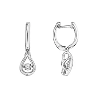 Everlight Earrings with Diamonds in Sterling Silver