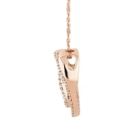 Small Infinitas Pendant with 1/4 Carat TW of Diamonds in 10kt Rose Gold