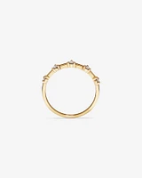 Diamond Studded Ring in 10kt Yellow Gold