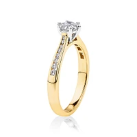 Ring with Carat TW of Diamonds in 14kt Yellow & White Gold