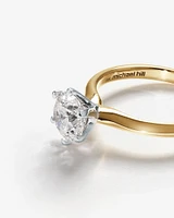 Certified Solitaire Engagement Ring with A 1 1/2 Carat TW Diamond in 18kt White Gold