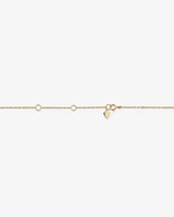 Station Necklace with 0.15 Carat TW of Diamonds in 10kt Yellow Gold