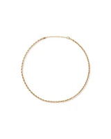 Chaîne corde semi-massive 50 cm (20") en or jaune 10 carats
