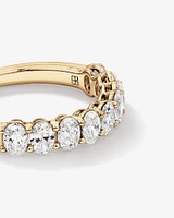 1.17 Carat TW Oval Laboratory-Grown Diamond Wedding Ring in 14kt White Gold