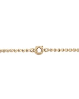 50cm (20") 3mm-3.5mm Width Hollow Belcher Chain in 10kt Yellow Gold