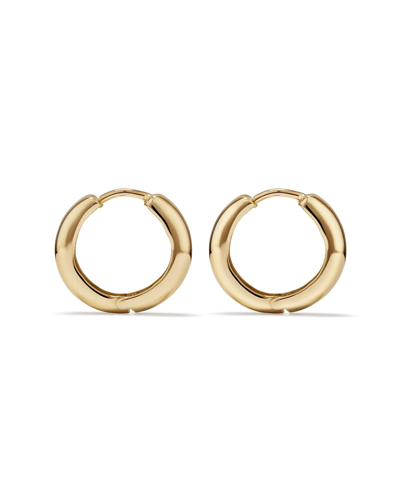 10mm Huggie Earrings in 10kt Yellow Gold