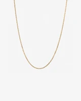 60cm (24") Hollow Curb Chain in 10kt Yellow Gold