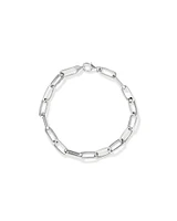 19cm (7.5") Paperclip Bracelet in Sterling Silver