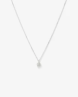 0.75 Carat TW Flawless Diamond Solitaire Pendant in 18kt White Gold