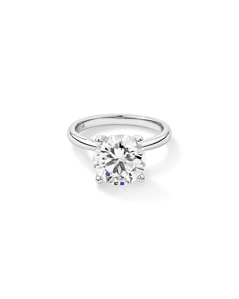 Carat TW Round Brilliant Laboratory-Grown Diamond Solitaire Engagement Ring in Platinum