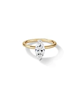 1.25 Carat TW Marquise Laboratory-Grown Diamond Solitaire Engagement Ring in 14kt White Gold
