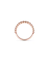 Wedding Ring with 0.34 Carat TW of Diamonds in 14kt Rose Gold