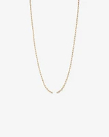 60cm (24") Round Paperclip Open Pendant Chain in 10kt Yellow Gold