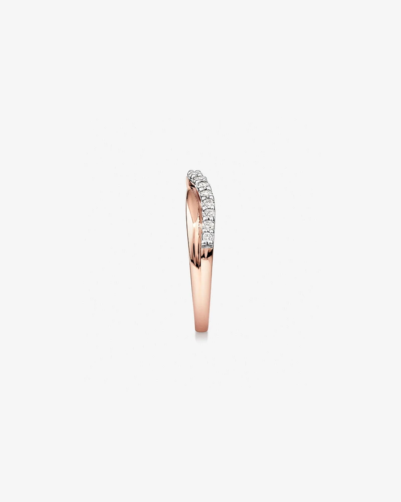 Wedding Ring with 0.25 Carat TW of Diamonds in 14kt Rose Gold