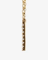 "K" Initial Necklace with 0.10 Carat TW of Diamonds in 10kt Yellow Gold