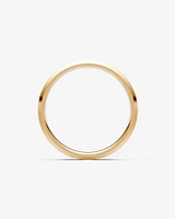 7mm Flat Bevelled Wedding Band in 10kt White Gold