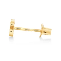 G Initial Single Stud Earring in 10kt Yellow Gold