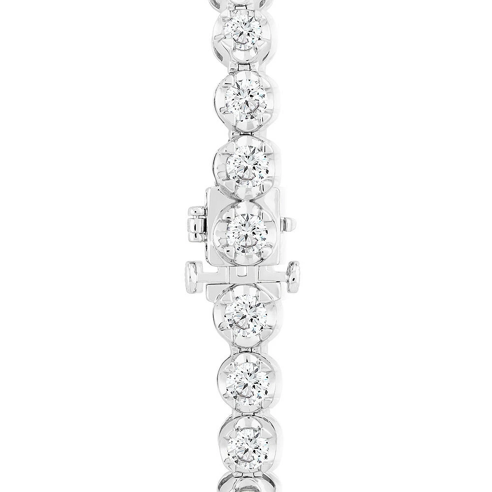 8.00 Carat TW Diamond Tennis Bracelet in 14kt White Gold