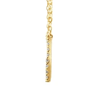 "K" Initial Necklace with 0.10 Carat TW of Diamonds in 10kt Yellow Gold