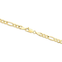 50cm (20") Hollow Figaro Chain in 10kt Yellow Gold