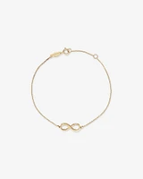 Diamond Accent Infinity Bracelet in 10kt Yellow Gold