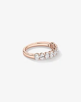 1.17 Carat TW Oval Laboratory-Grown Diamond Wedding Ring in 14kt White Gold