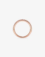 Wedding Band with 0.34 Carat TW of Diamonds in 14kt Rose Gold