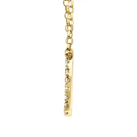 "K" Initial Necklace with 0.10 Carat TW of Diamonds in 10kt Yellow Gold
