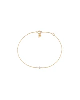 Bracelet with .08 Carat TW Diamond Birthstone in 10kt Yellow Gold